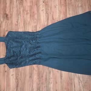 Elegant Blue Lace Fabric